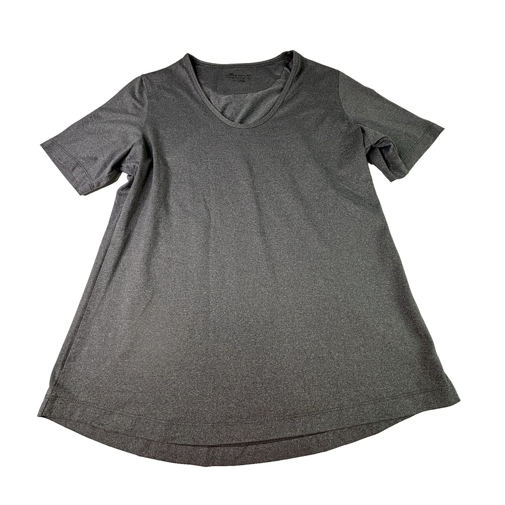 Peter Millar T Shirt Womens Medium Gray Crew Neck Up 50+ Sun Protection W Defect